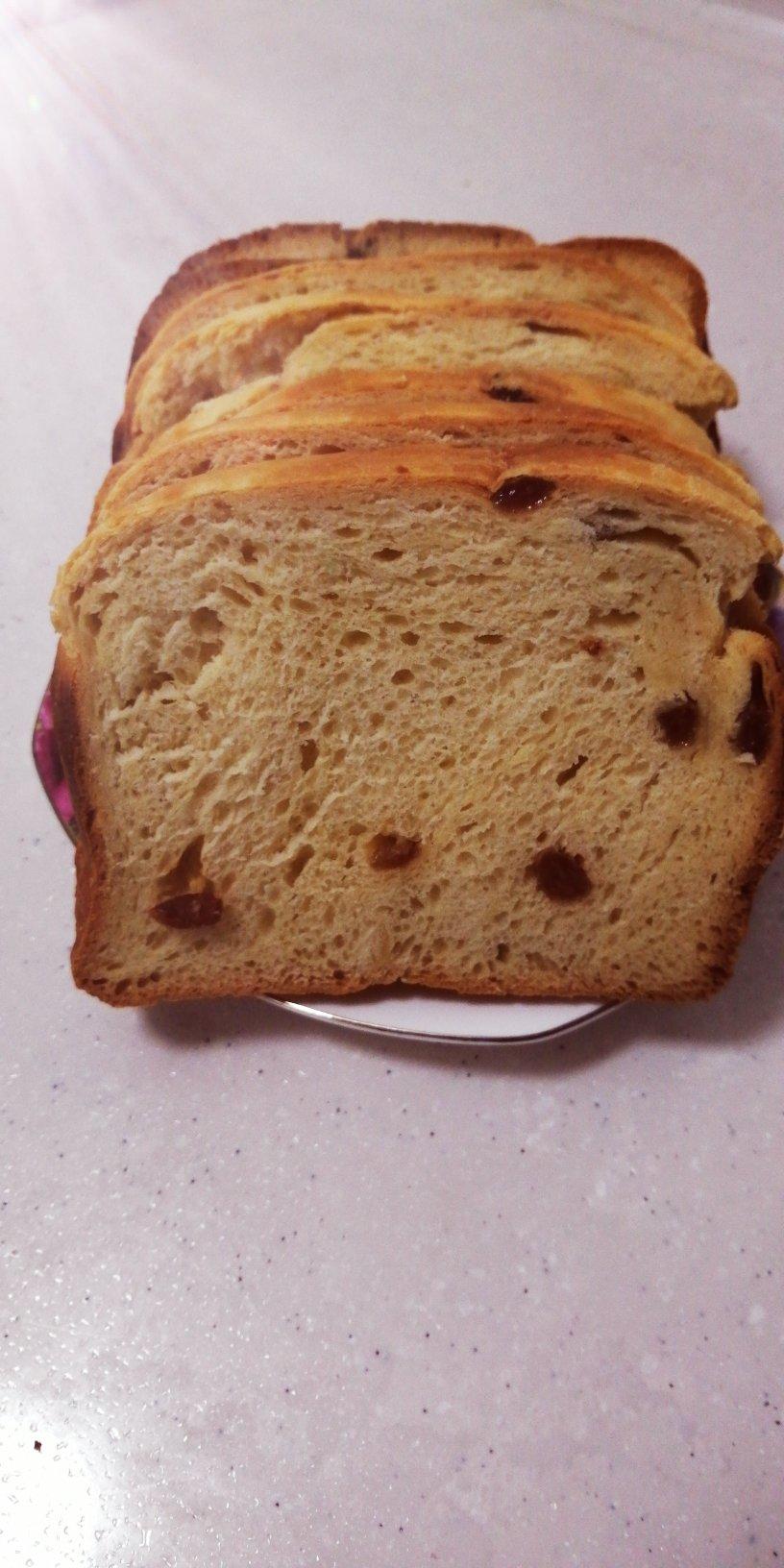 新手入门必做——面包机版葡萄干酸奶吐司