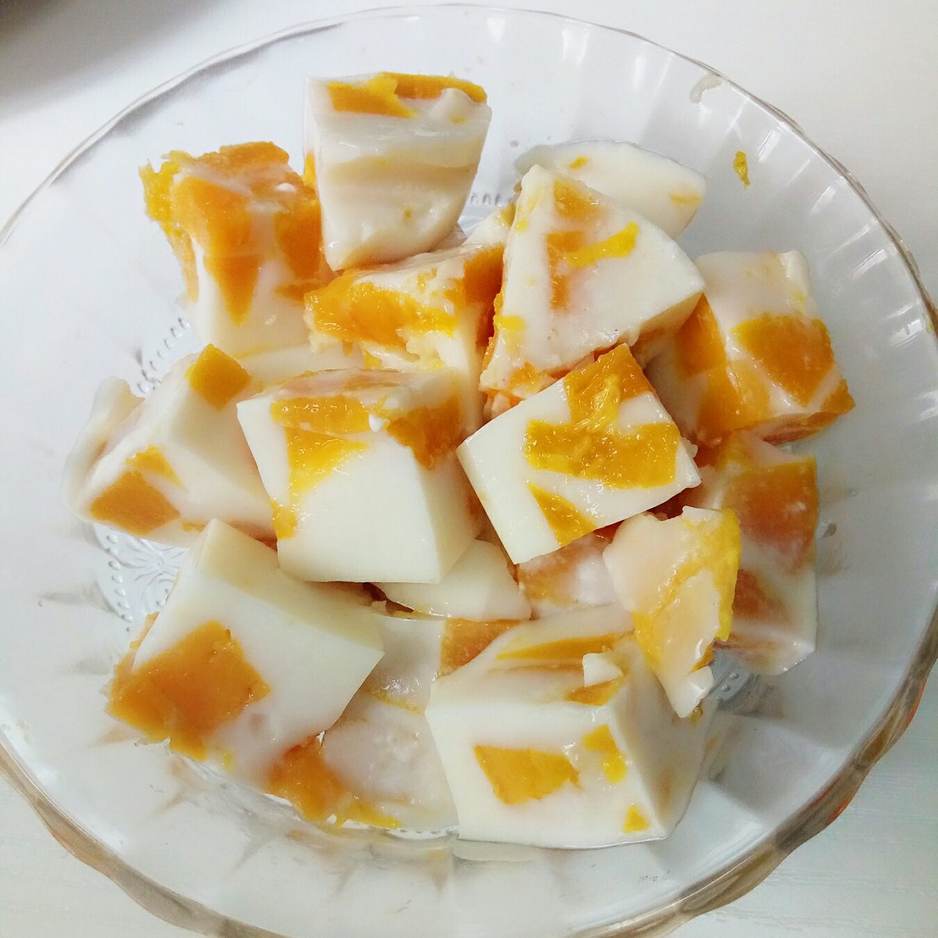 芒果牛奶布丁小方