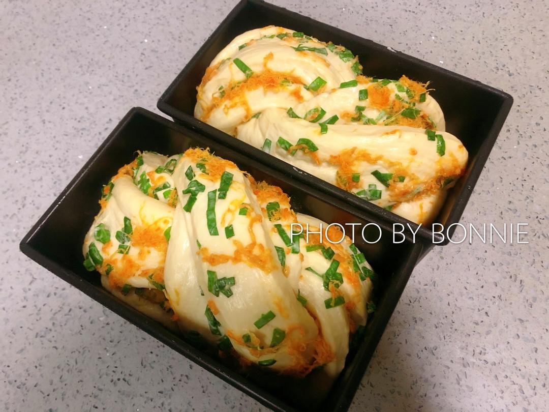 香葱肉松手撕吐司