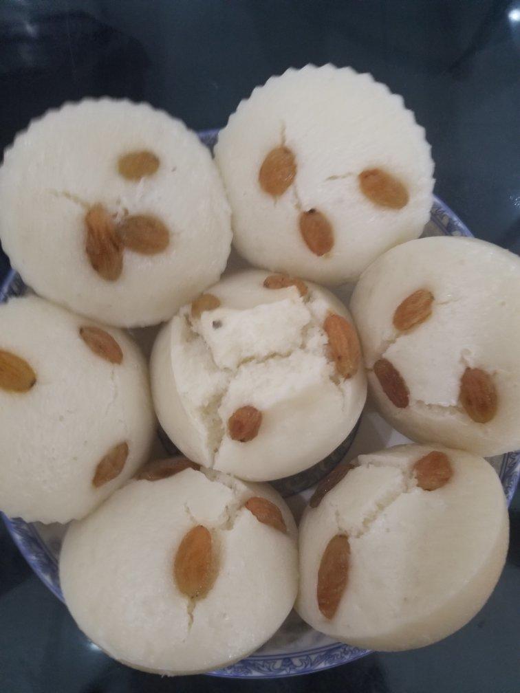 【第二天也不会硬的酒酿米发糕】冷吃热吃都好吃—【玩转粘米粉与糯米