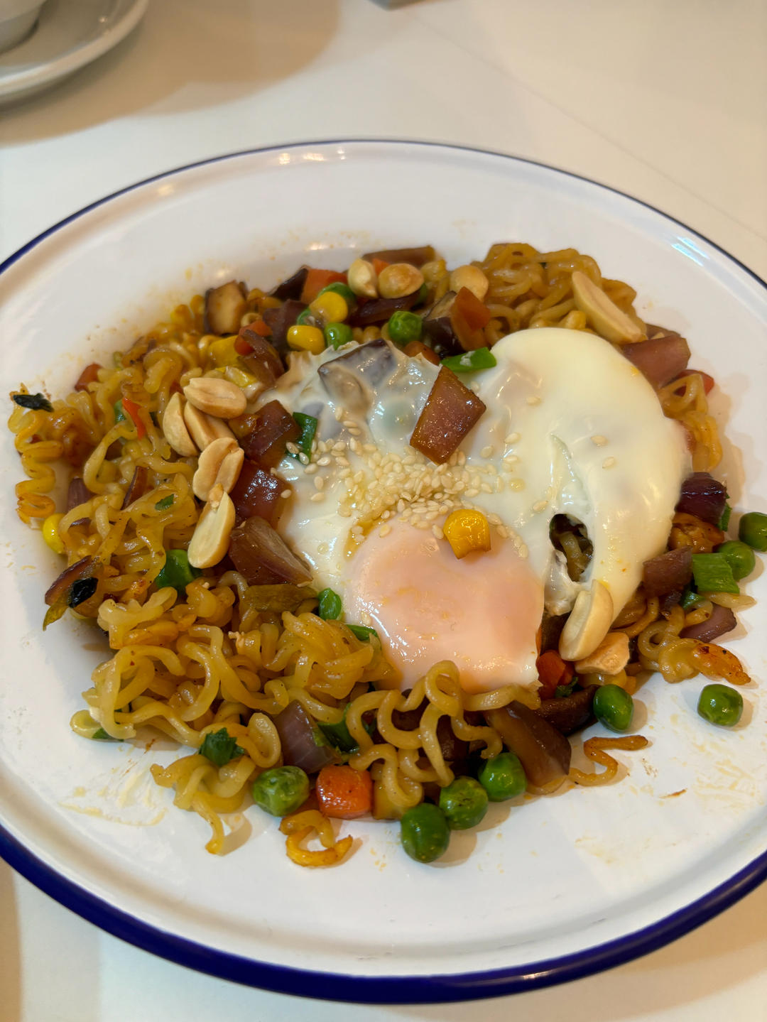 懒人版无油炒辛拉面