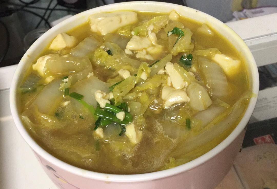 盈动笃静做的大白菜炖豆腐
