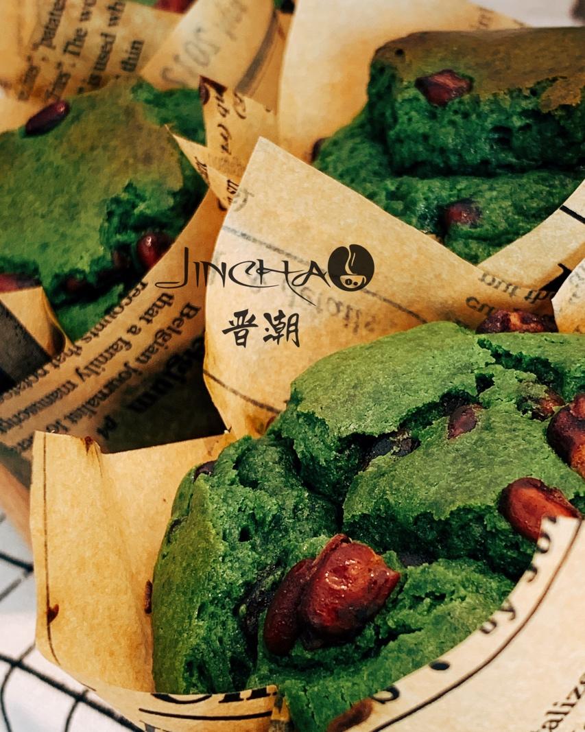 网红星巴克甜品，爆头抹茶麦芬小蛋糕