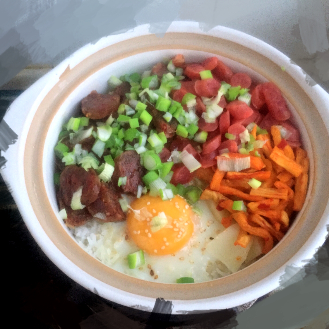 香肠煲仔饭