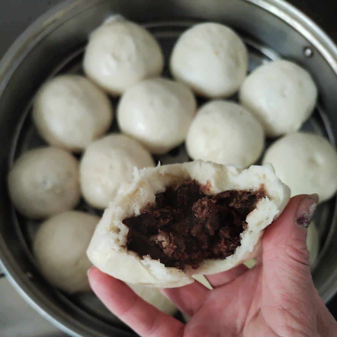 蒸豆沙包