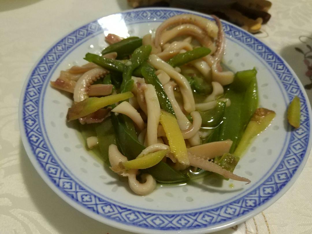 青椒炒鱿鱼