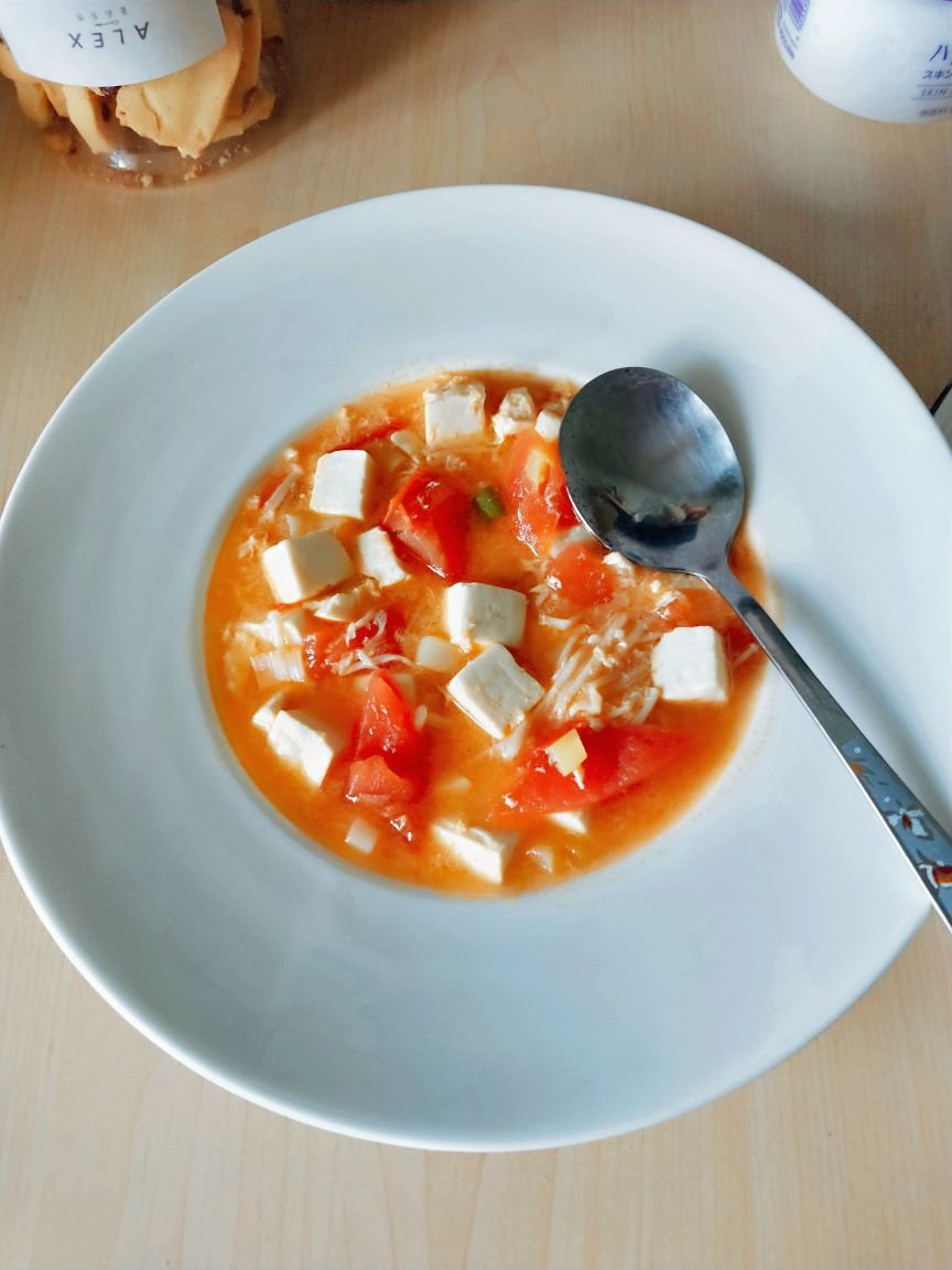 低卡高蛋白番茄豆腐汤