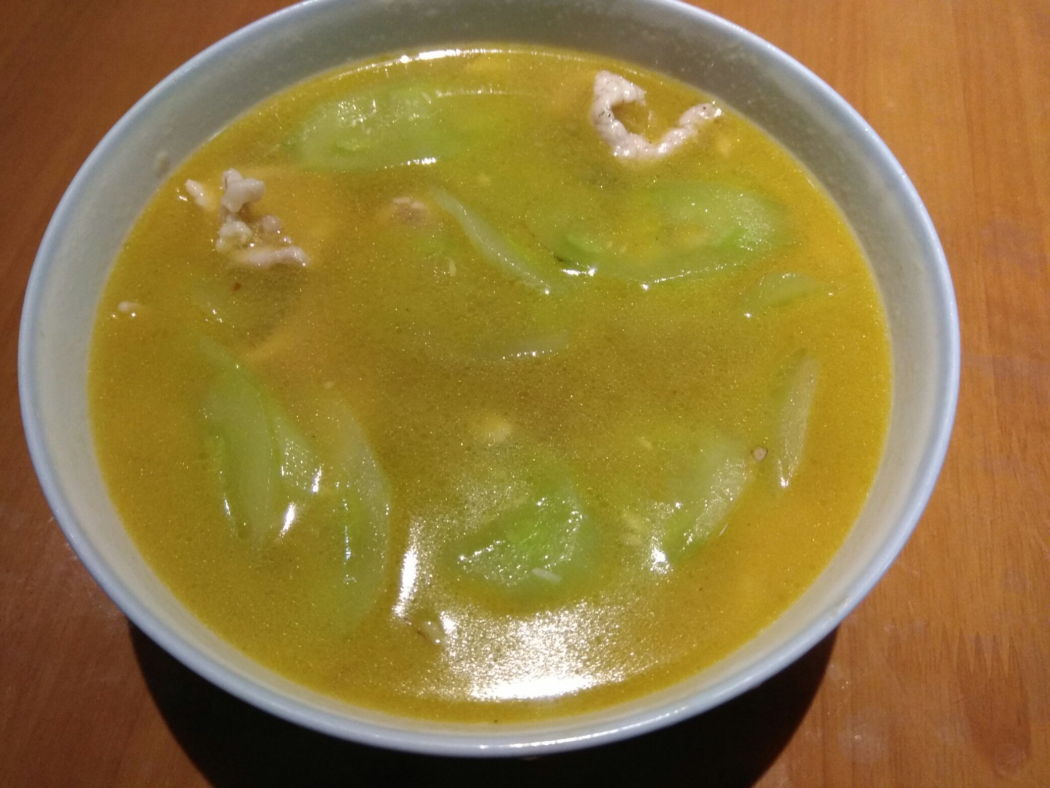 黄瓜肉片汤