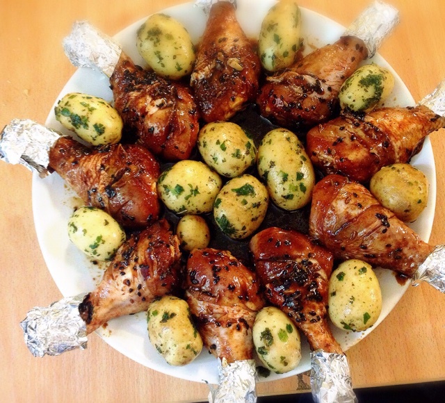 新奥尔良烤鸡腿土豆