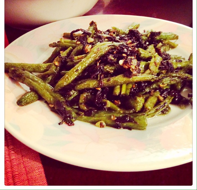 榄菜肉末四季豆