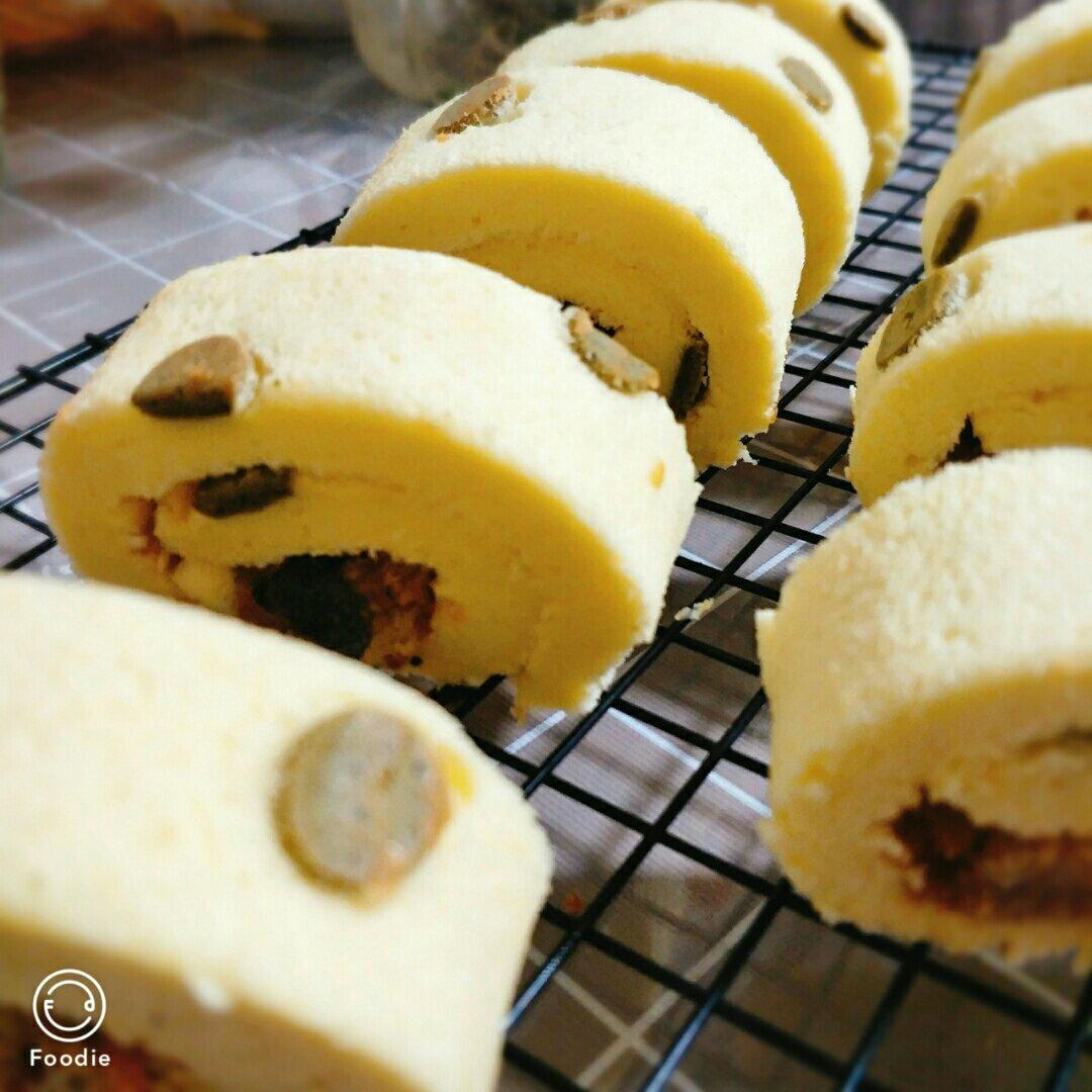 花纹图案蛋糕卷