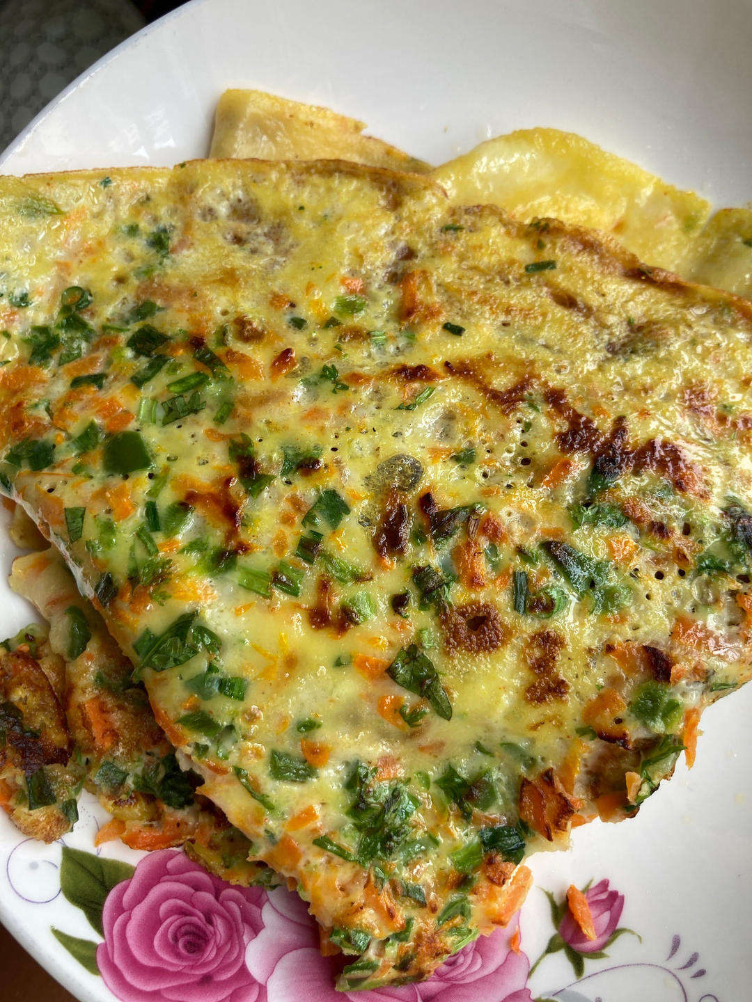 简单快手蔬菜鸡蛋煎饼