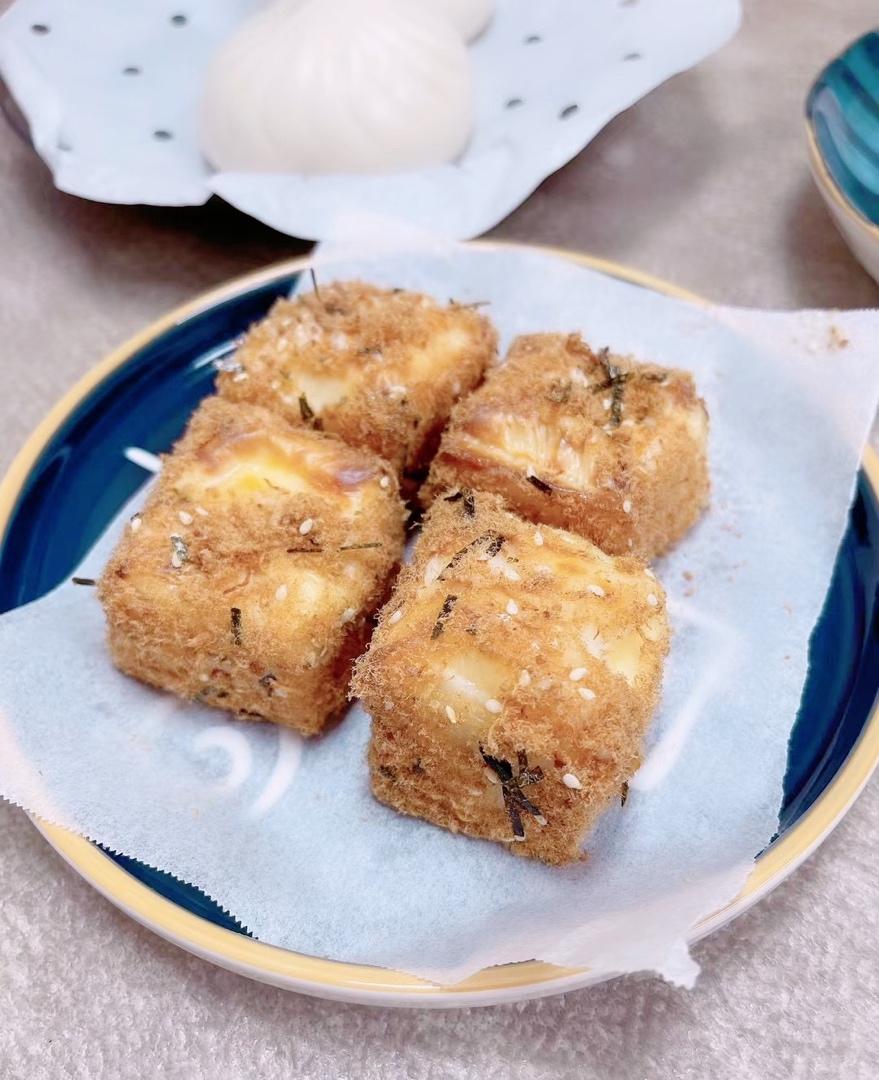 💯爆好吃😋零失败🔥吐司版芝士肉松小贝