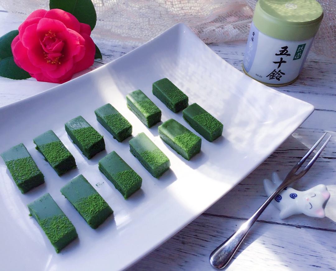 抹茶生巧（不用刀就能完美切割的方法）