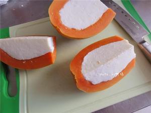快手待客甜品【木瓜酸奶冻】的做法 步骤10