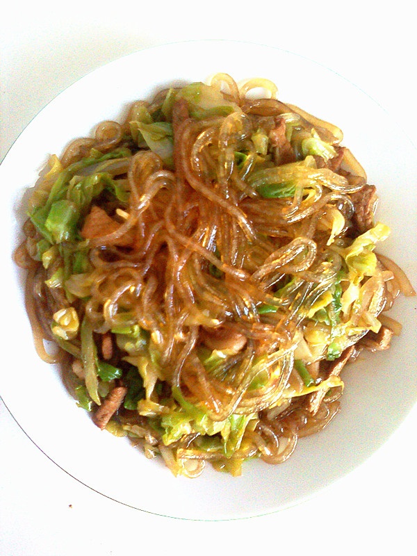 幸福的麦粒做的大头菜炒粉条
