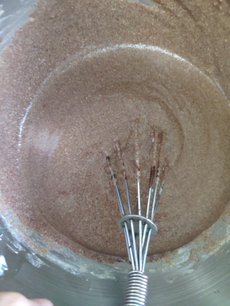 【低碳低脂无麸质】椰香豆腐巧克力布朗尼（全程手打）的做法 步骤5