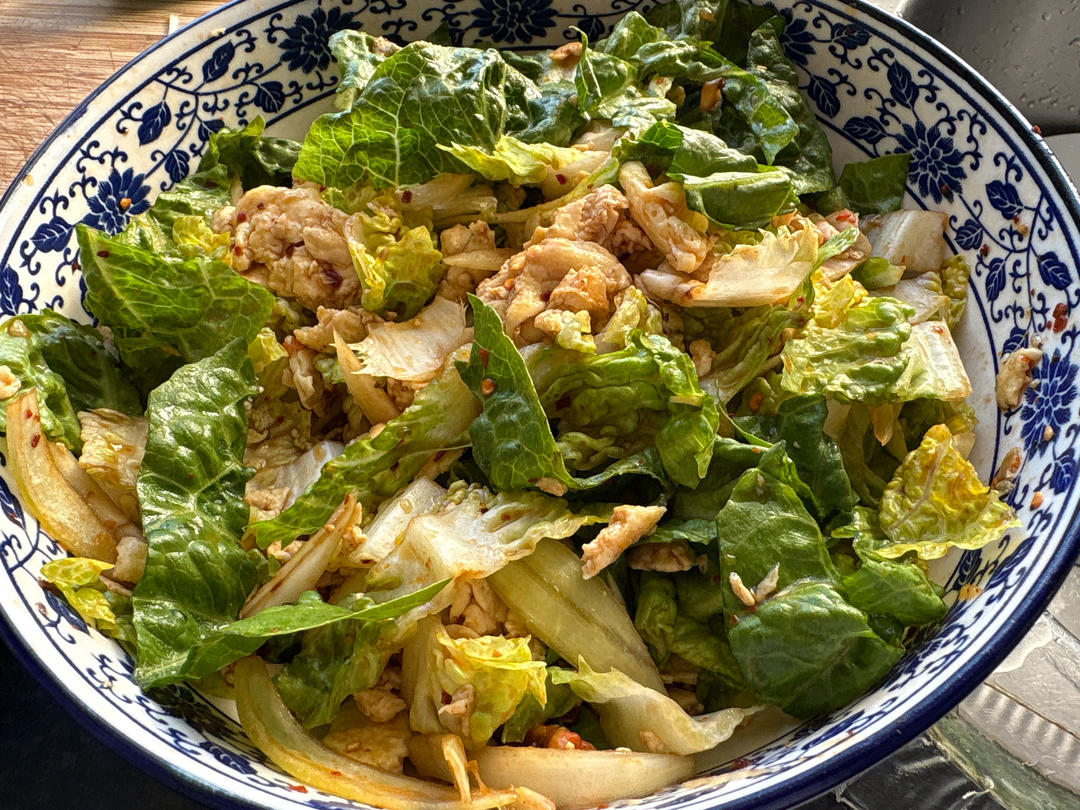 低脂低卡0️⃣难度！凉拌生菜鸡蛋！减脂必备