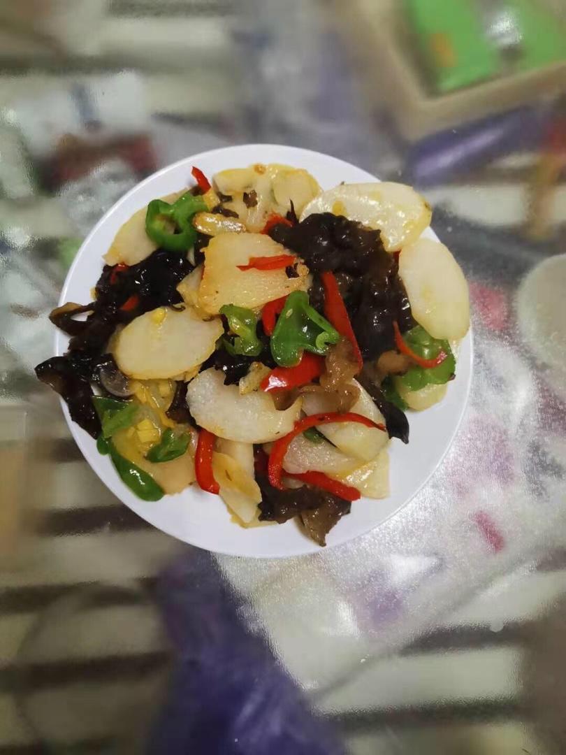 山药炒木耳