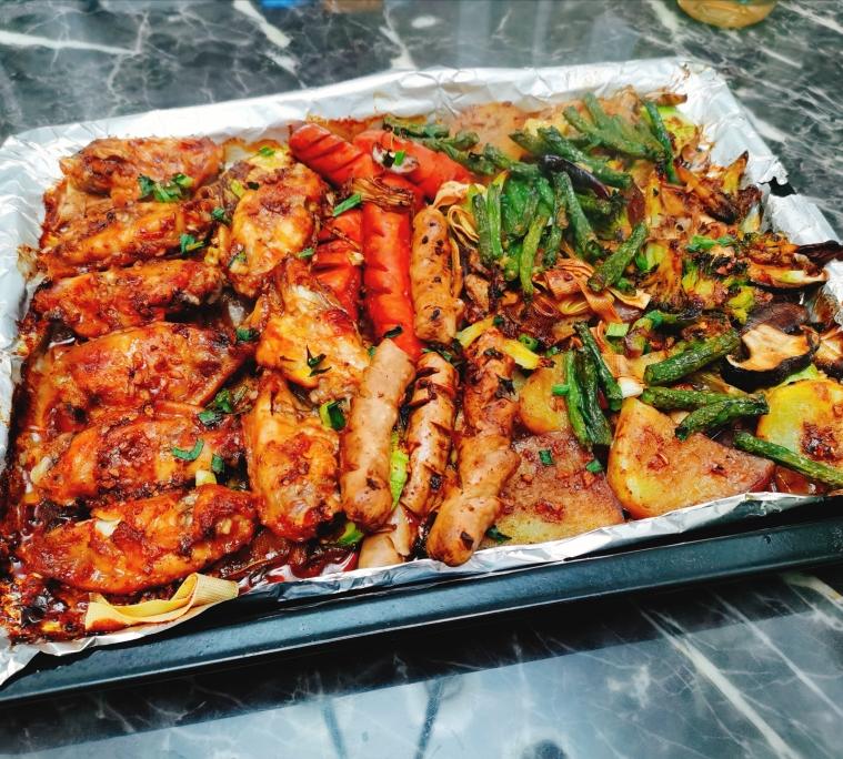 烤箱菜（自制烧烤酱）的做法
