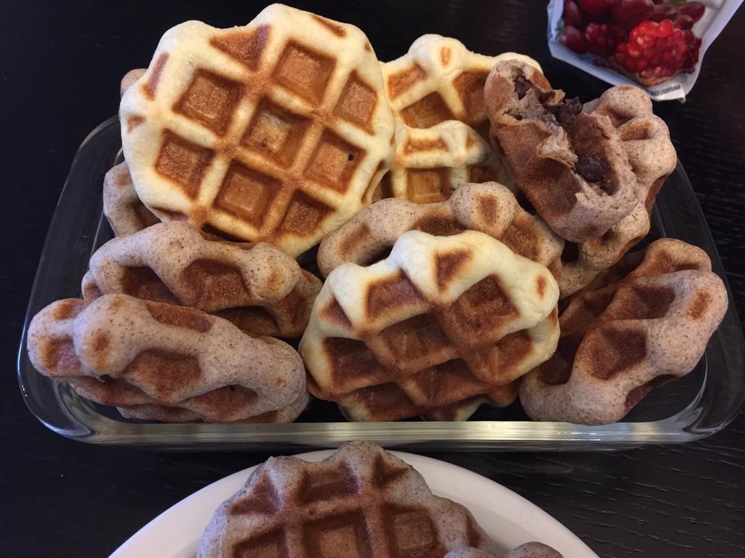 全麦红豆酵母版华夫饼—kenwood松饼机