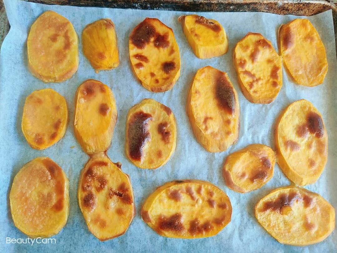 一吃就爱上❗️香甜软糯的烤红薯片❗️巨好吃～追剧必备！