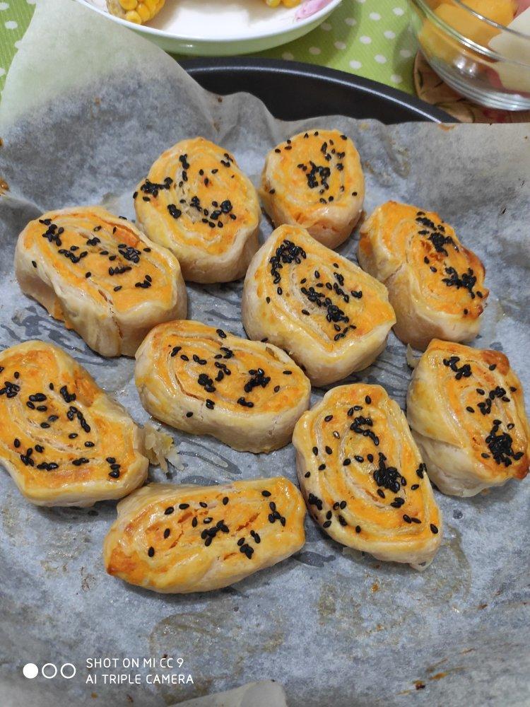 超酥脆🍠奶香红薯手抓饼，不用揉面超简单