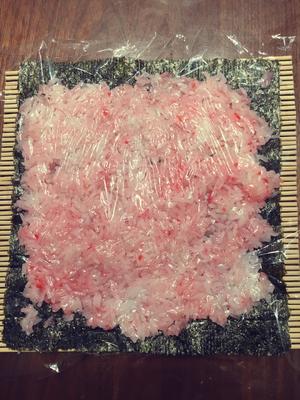 日式寿司—樱花卷&蛋皮卷的做法 步骤7