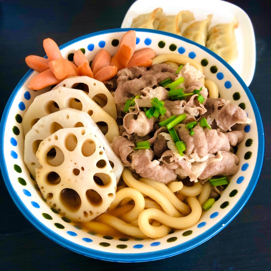 味噌肥牛乌冬汤面