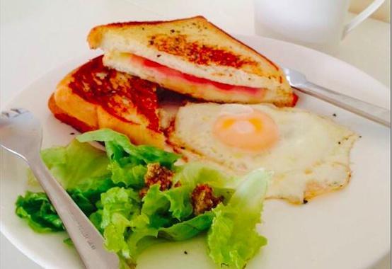 简易版Croque Monsieur 法式三明治的做法