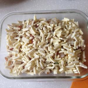 培根菌菇焗饭的做法 步骤5