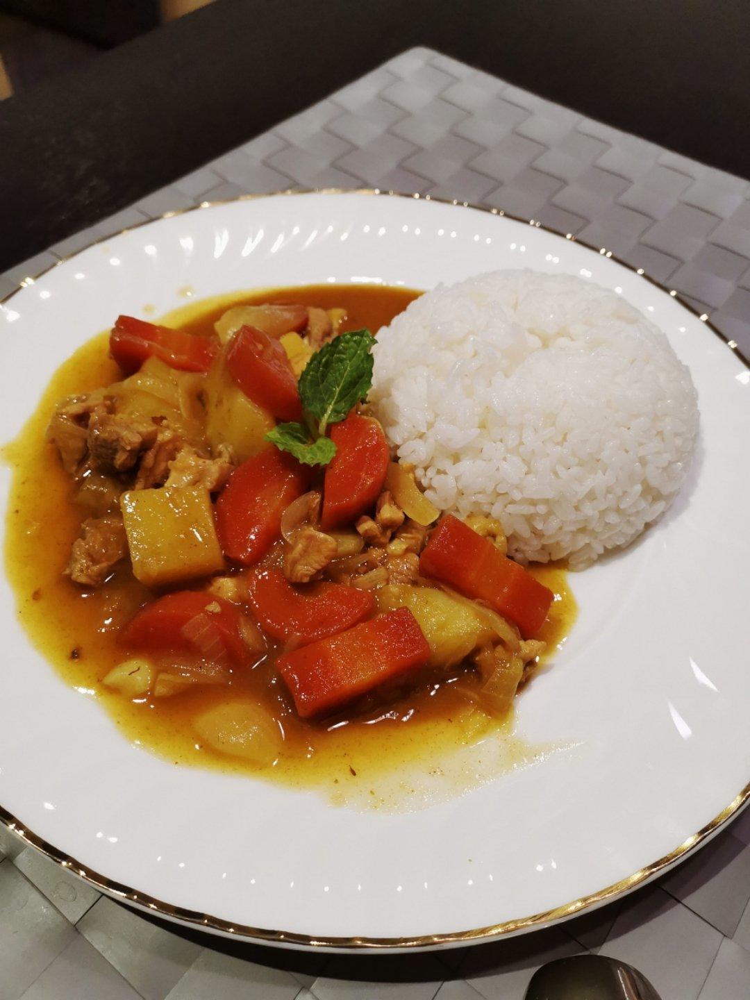 咖喱鸡肉饭