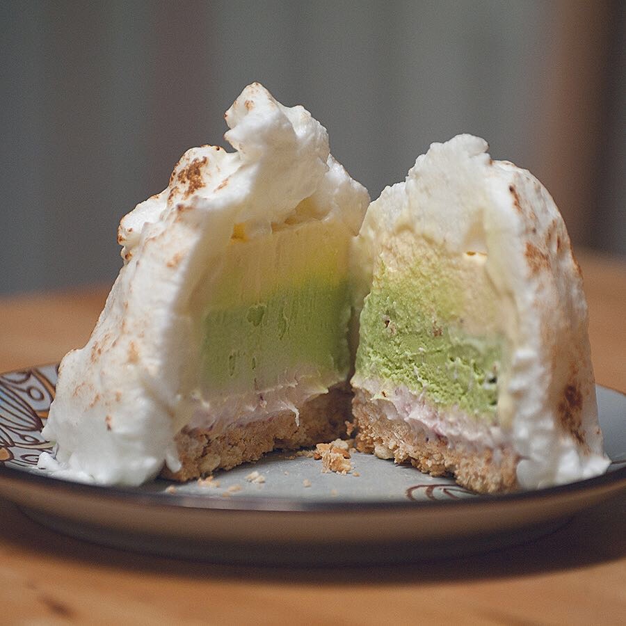 烈火阿拉斯加 | BAKED ALASKA 三层冰淇淋蛋糕