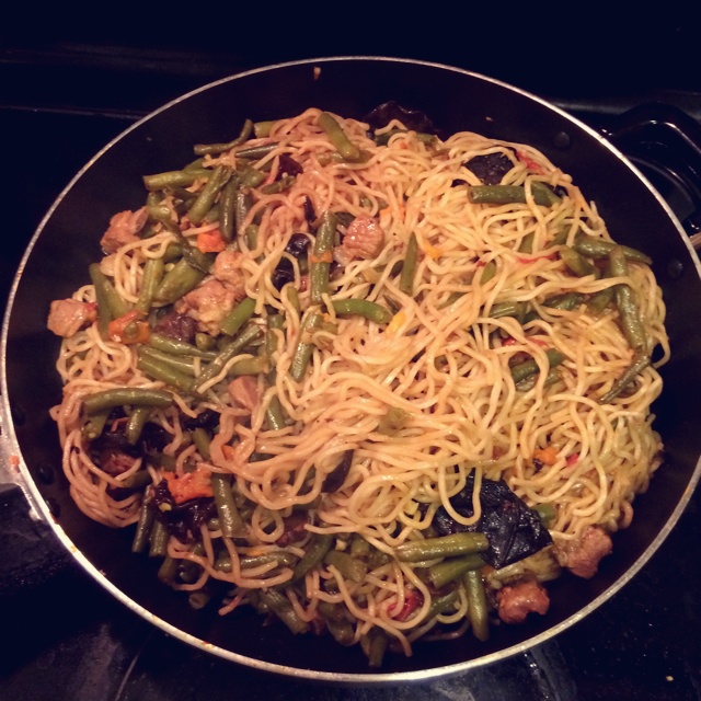 西红柿豆角焖面