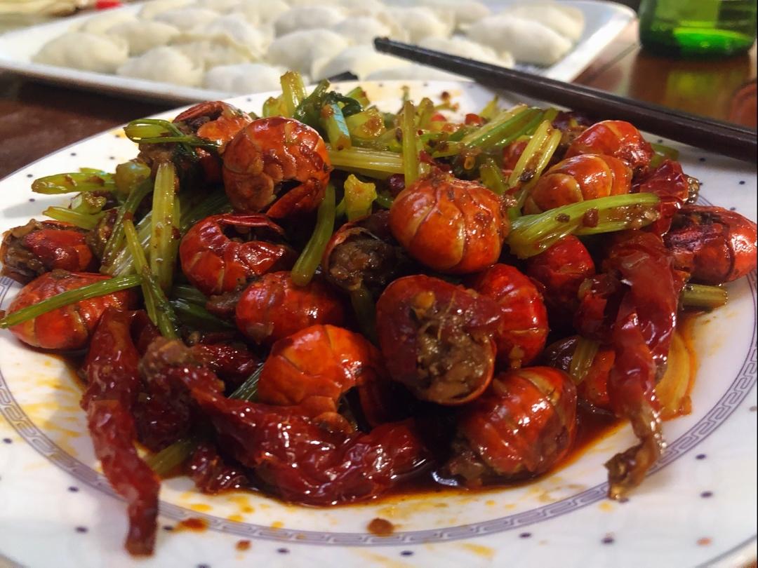 麻辣炒虾尾