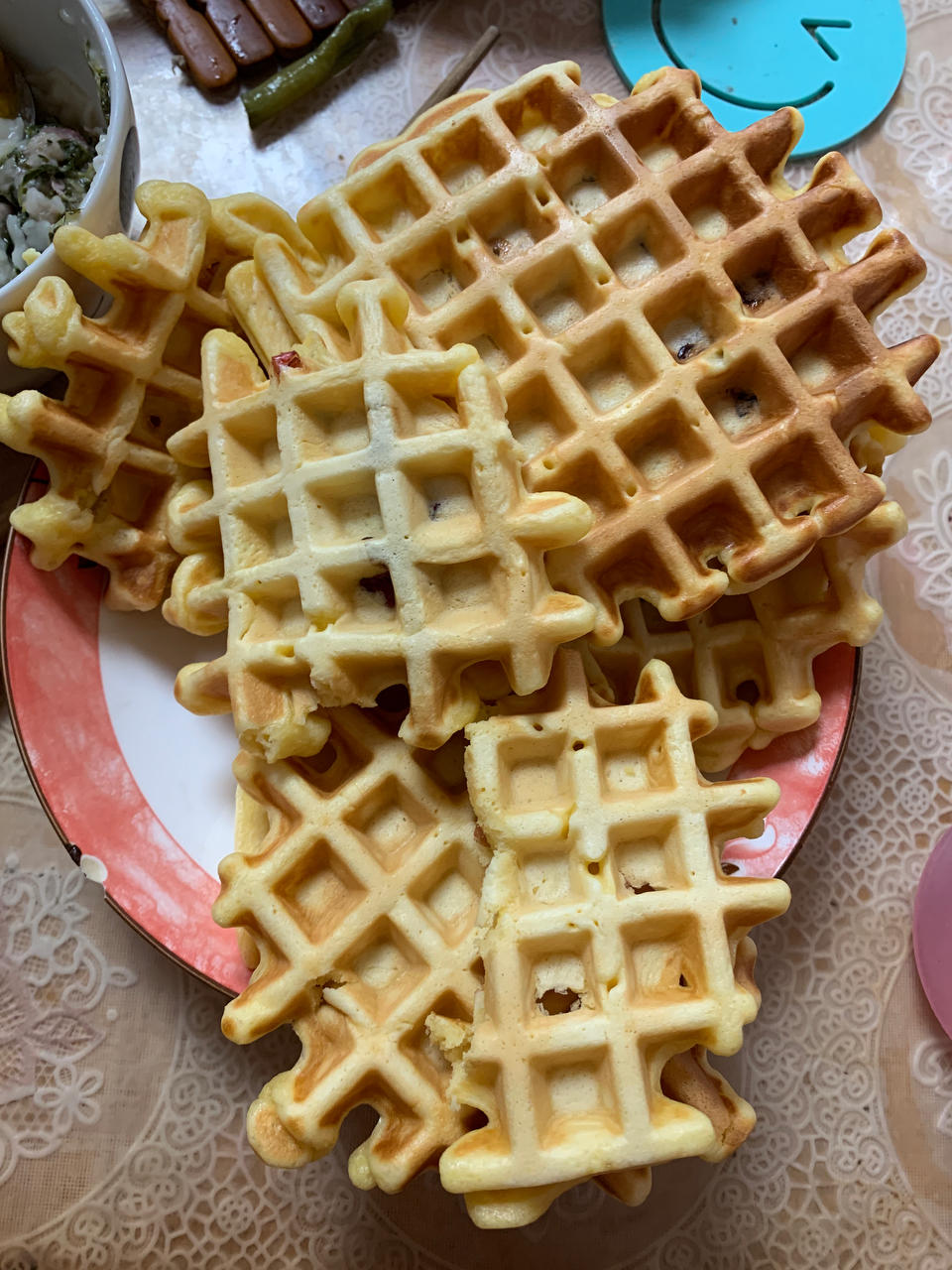 华夫饼 发酵版 不用手揉 搅一搅就ok 无泡打粉