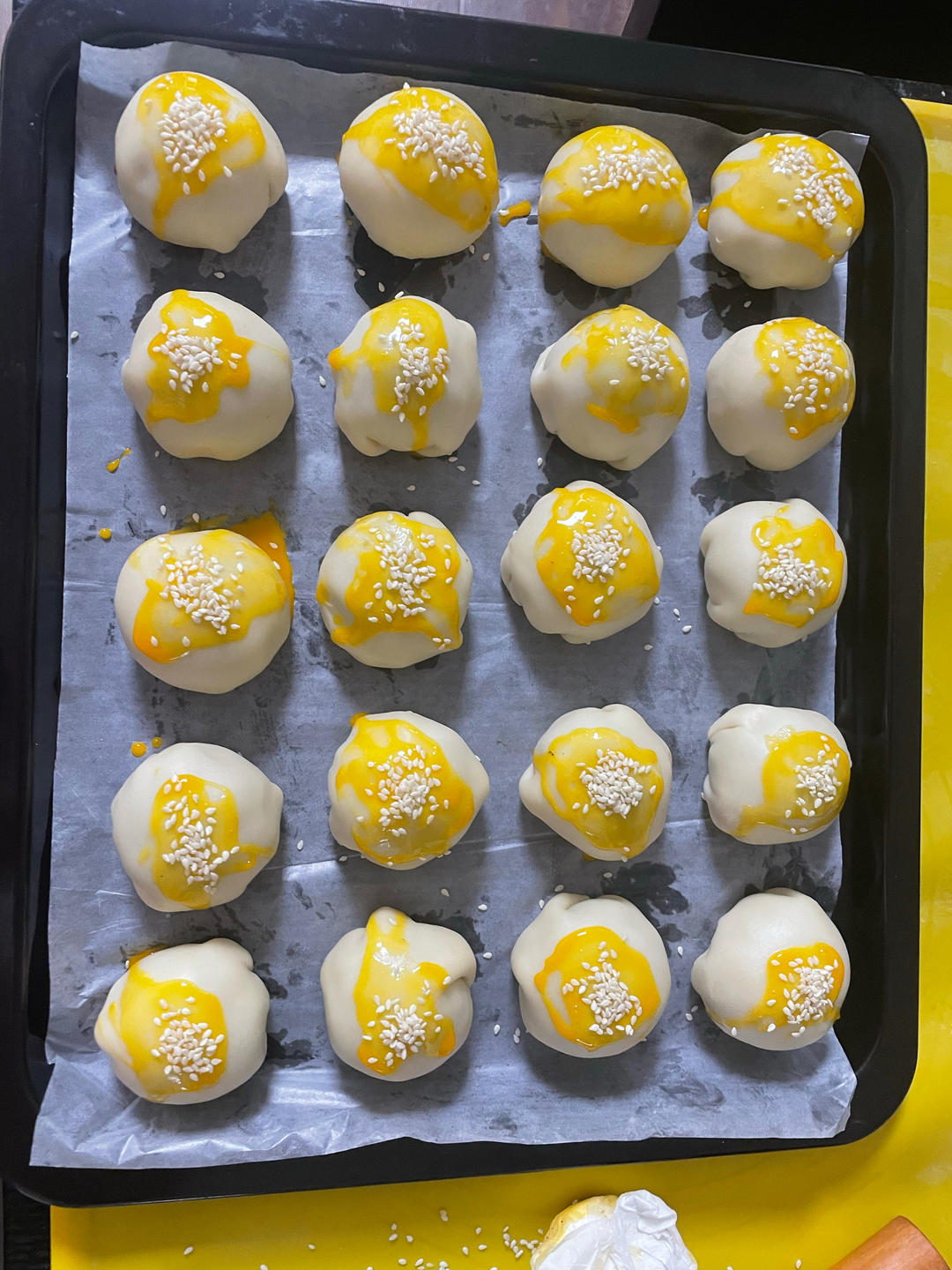 超简单 免揉 酥掉渣的蛋黄酥(超详细附全程视频)不破酥『万能酥皮』