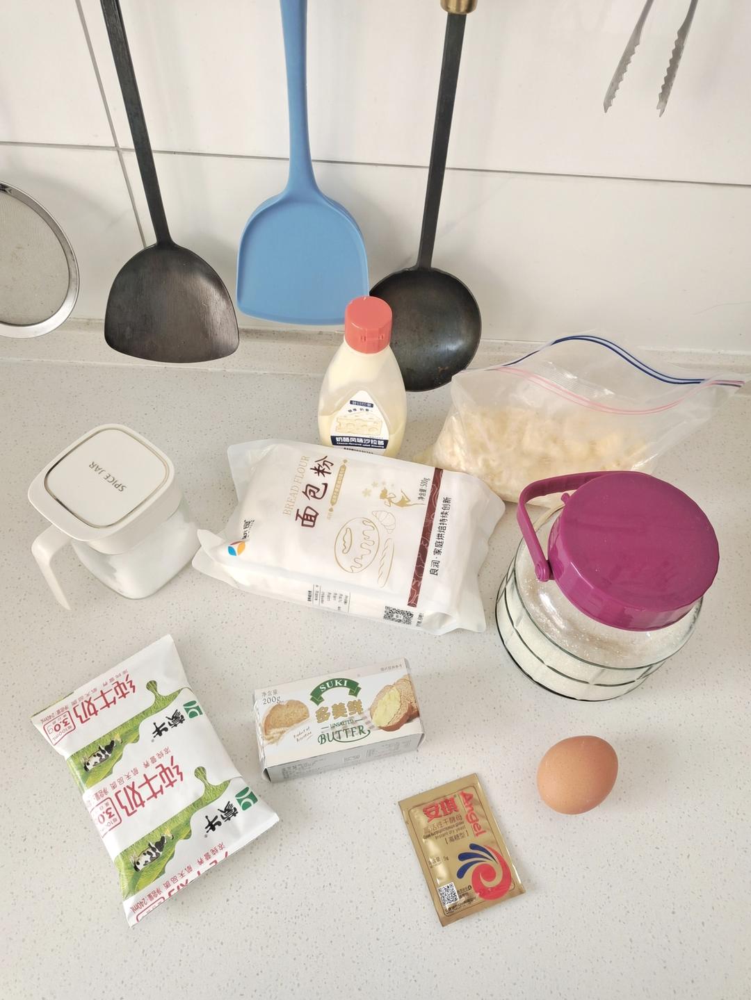 纯奶手撕吐司的做法 步骤1