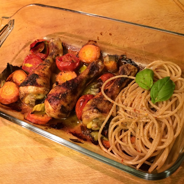 番茄大蒜香草烤鸡腿（庄祖宜）