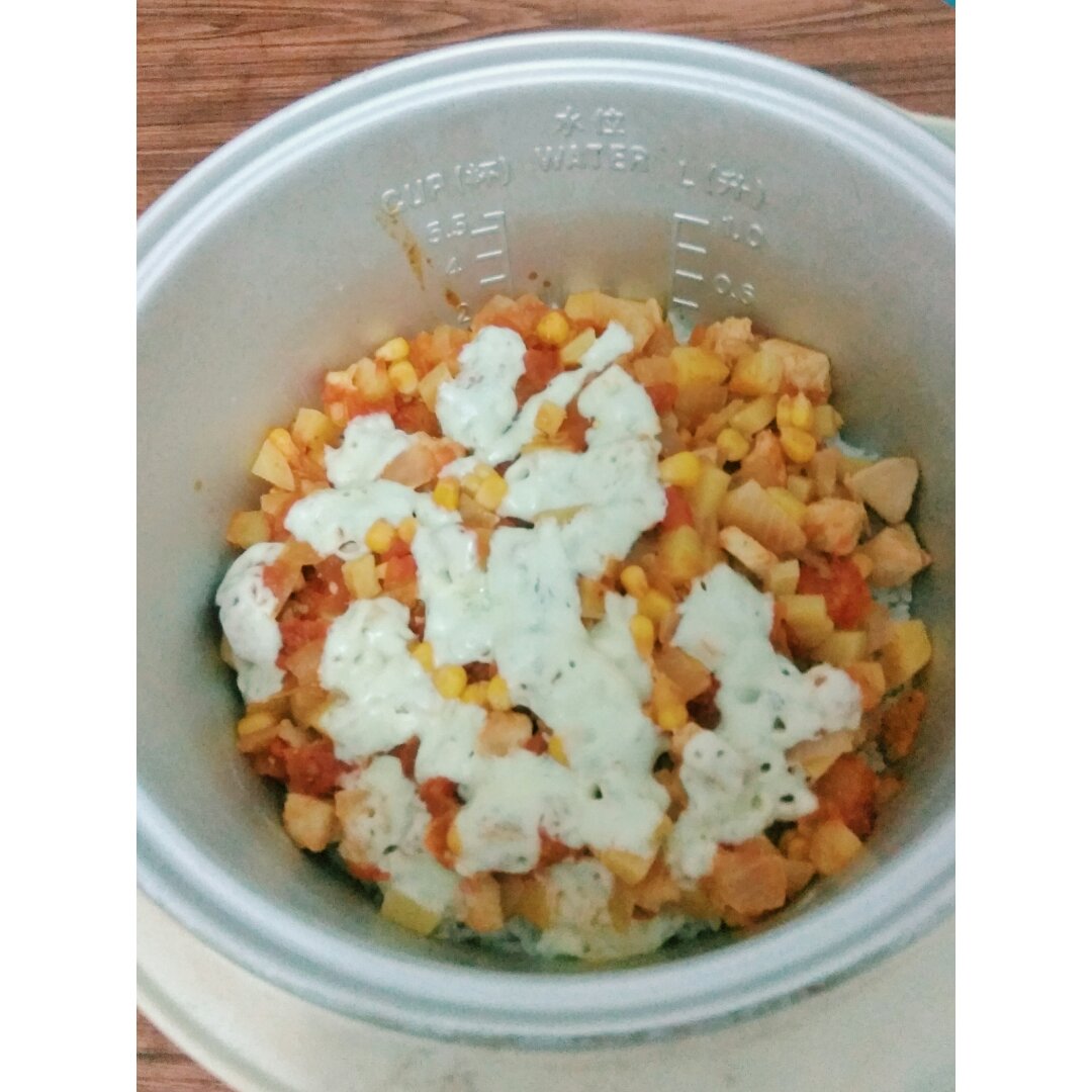 番茄鸡肉浓情焗饭【两人份】