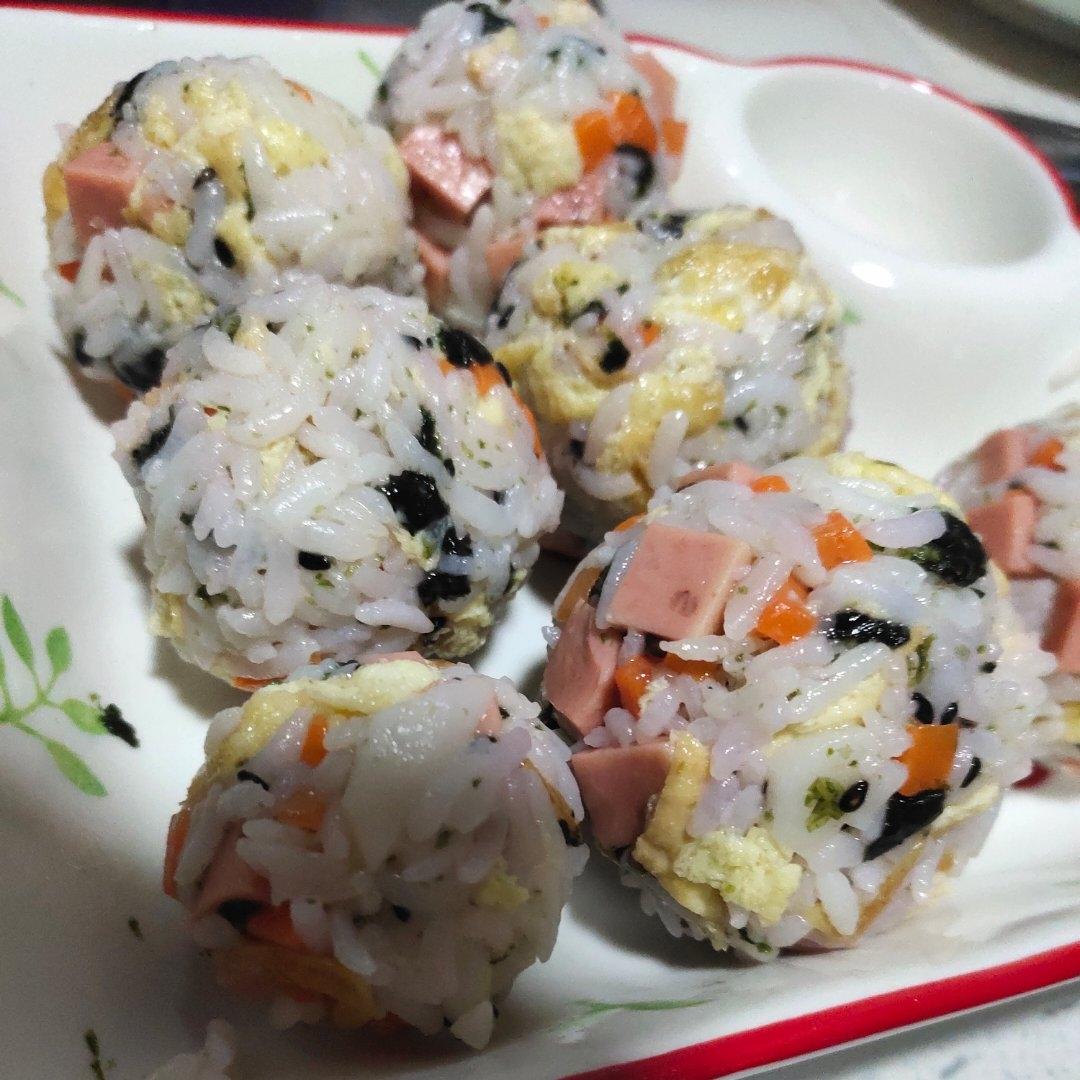 小小彩色饭团，一口一个真香！专治不爱吃米饭🍚！