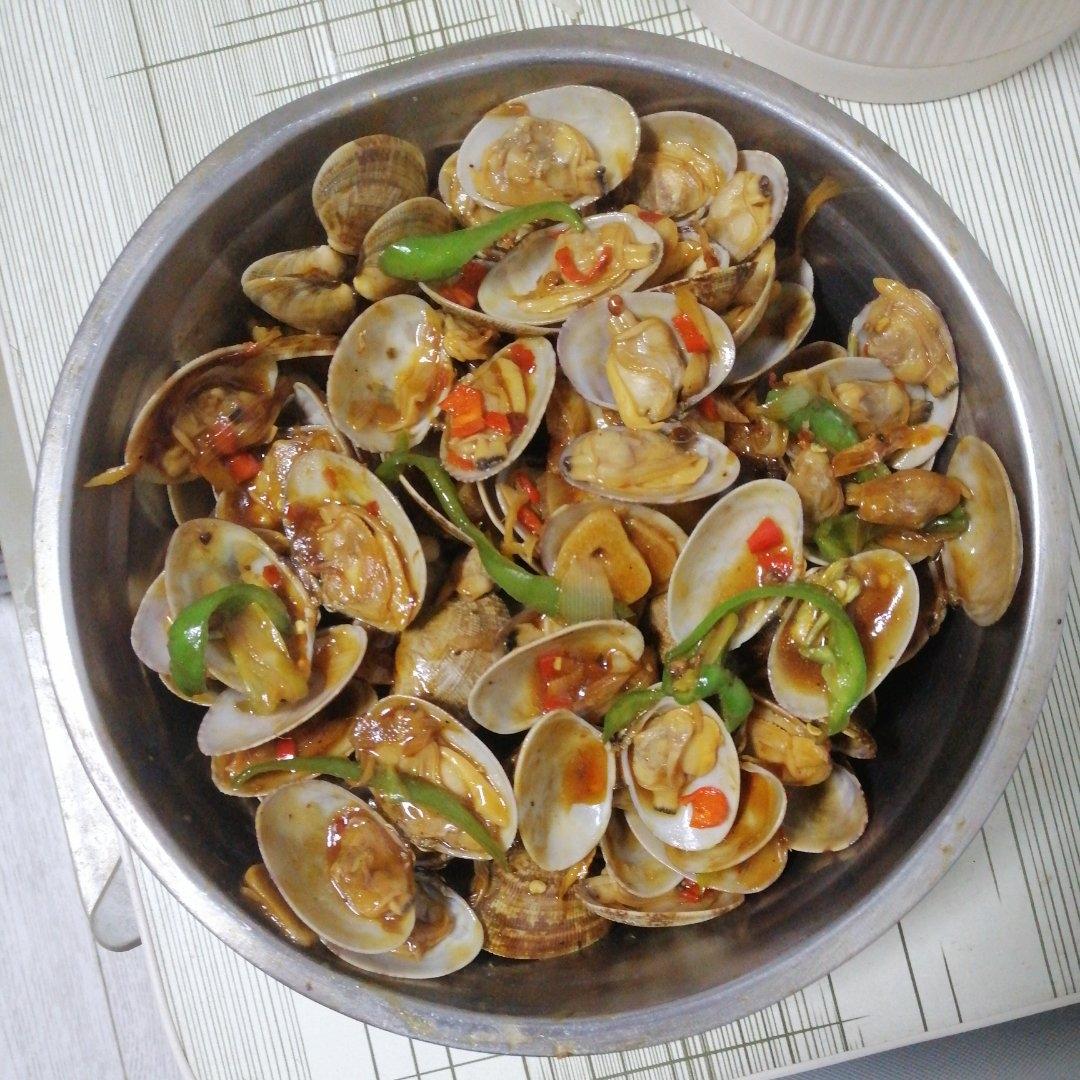 5分钟快手菜❗️秒杀路边摊爆炒花甲～好吃到爆