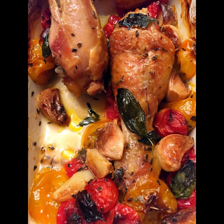 番茄大蒜香草烤鸡腿（庄祖宜）