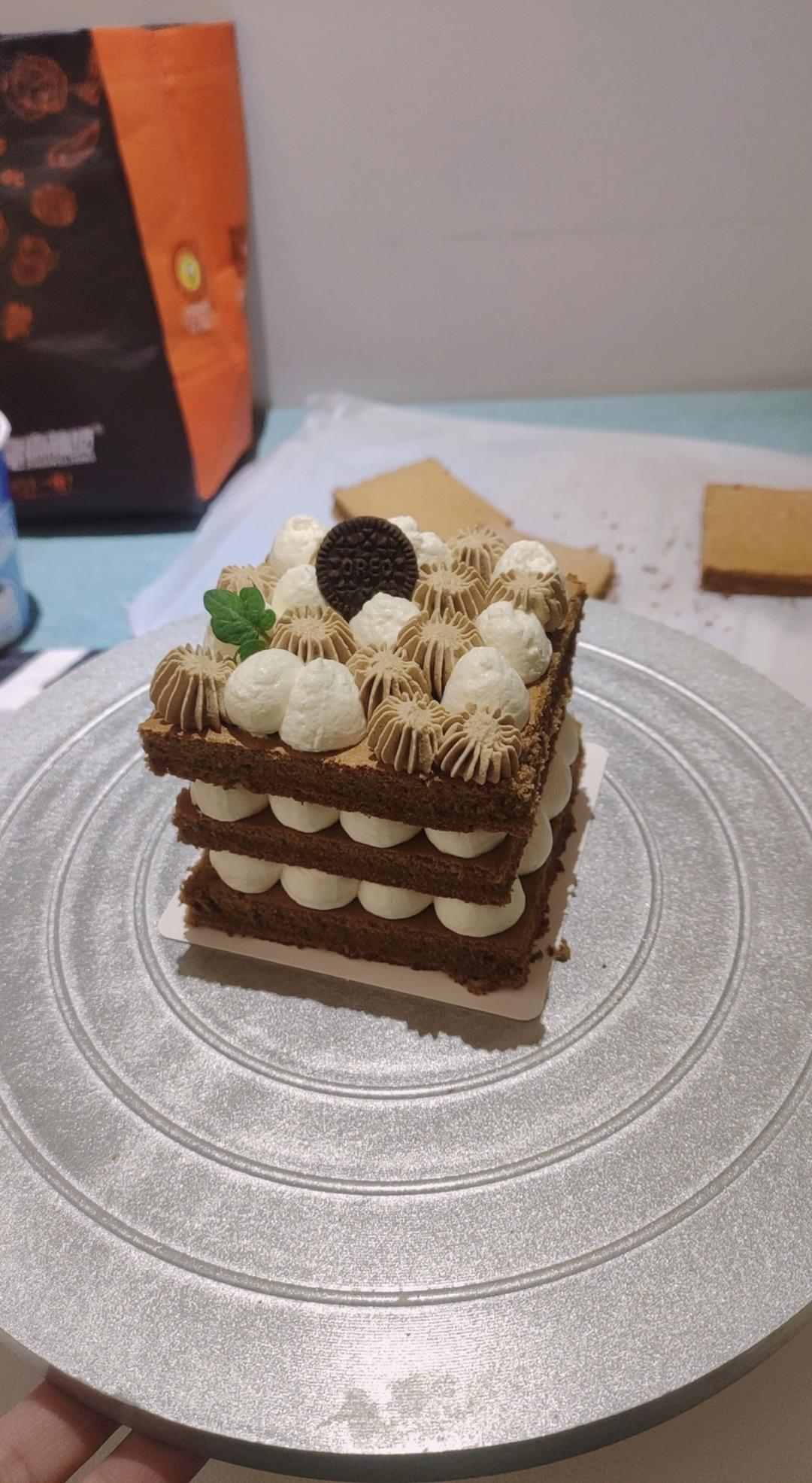 生椰拿铁蛋糕，完美组合yyds！