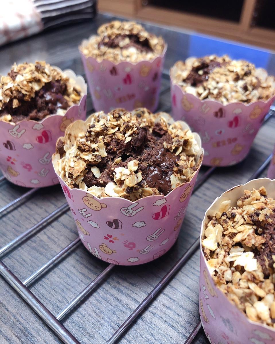 摩卡花生酥全麦快手面包丨健康·烘焙