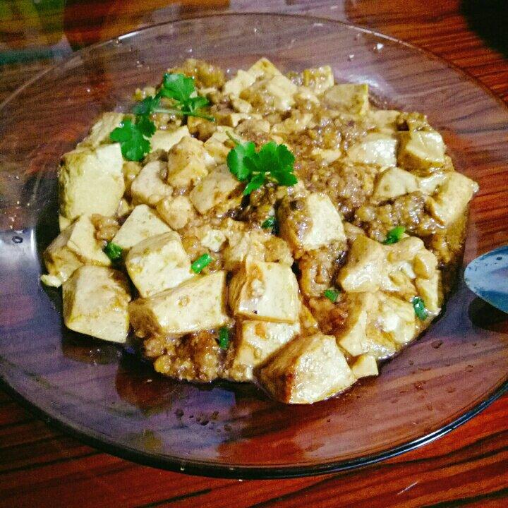 蒜香肉末烧豆腐