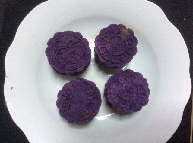 紫薯红豆糕