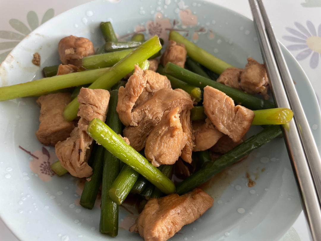 蒜苗炒肉