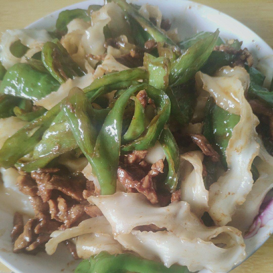 青椒肉丝面