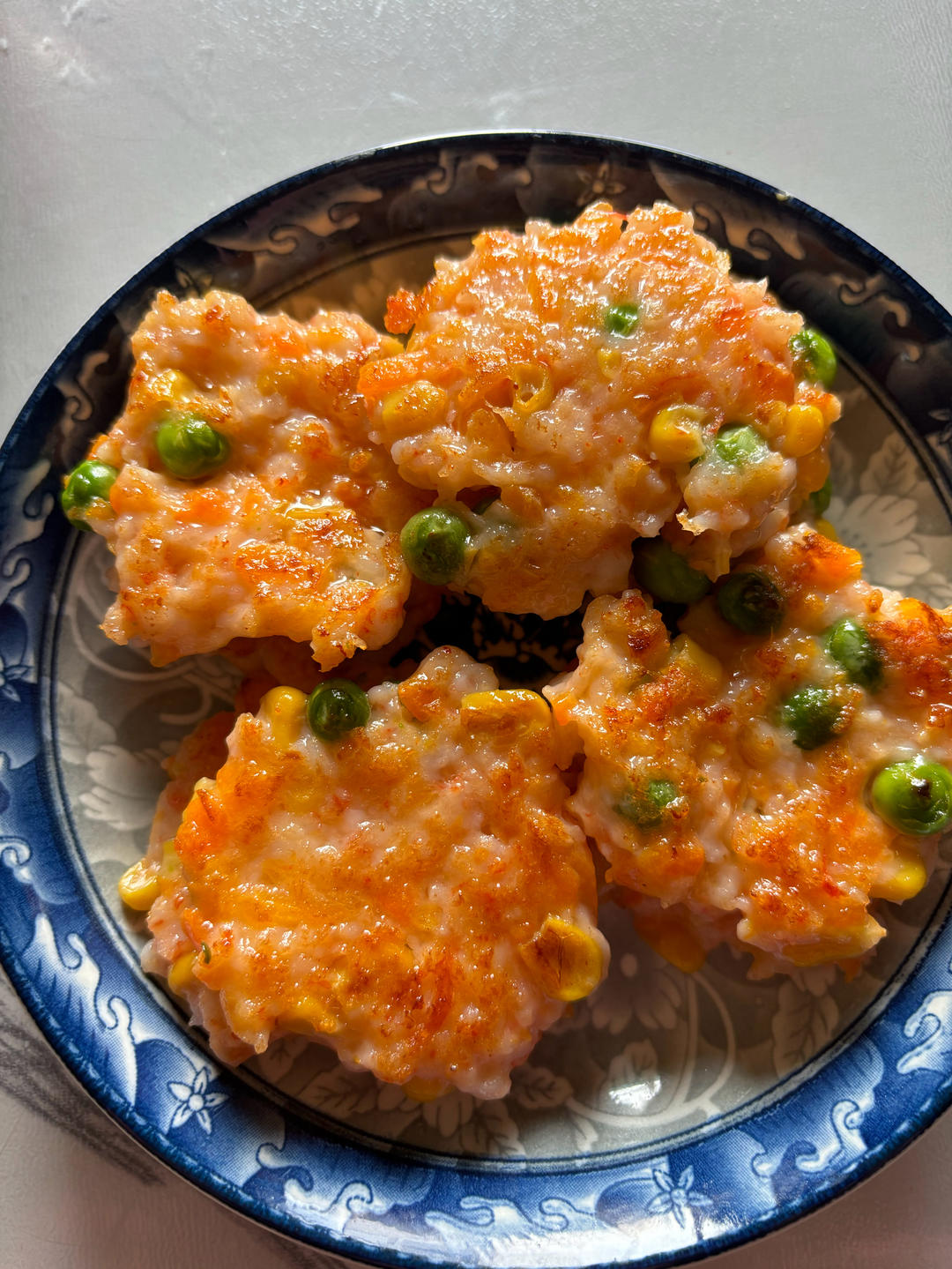 蔬菜小虾饼，营养健康美味，适合小朋友的早餐